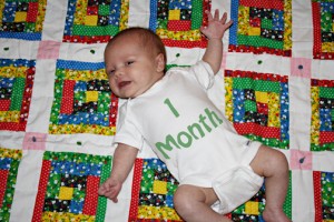 Hannah at 1 month